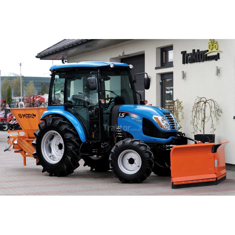 LS Tractor MT 3,50 mec 4×4 47 km / cab +pług do śniegu 180+ rozsiewacz motyl - obrazek 2